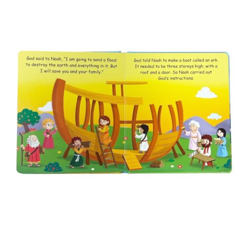 ‘Noah’s Ark’ Hardback Board Book Colourfully Illustrated Bible Story